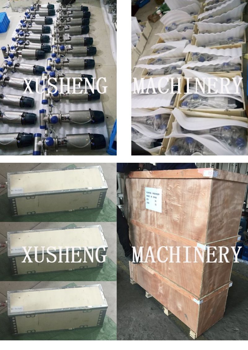 Válvula de mezcla de grado alimenticio de acero inoxidable con cabeza de control