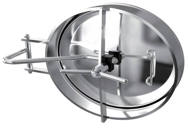 21" × 17" Tanque elíptico de presión interna sanitaria Tapa de acceso