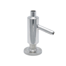 Válvulas sanitarias de muestreo de soldadura de acero inoxidable de 1/2"