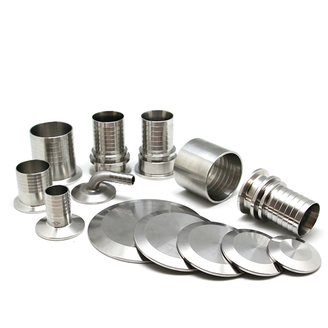 Adaptador de manguera de púas de abrazadera triple para instalación de tuberías sanitarias