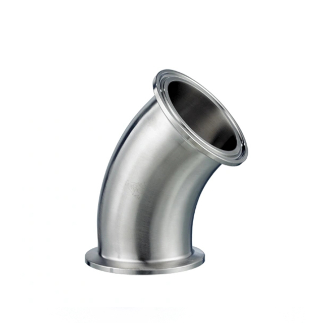 Soldadura sanitaria de acero inoxidable Codo de 90 grados 