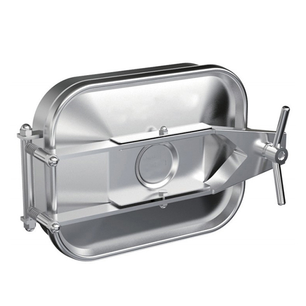 Escotilla rectangular de acero inoxidable 304 de 435 * 535 mm con superficie pulida de espejo