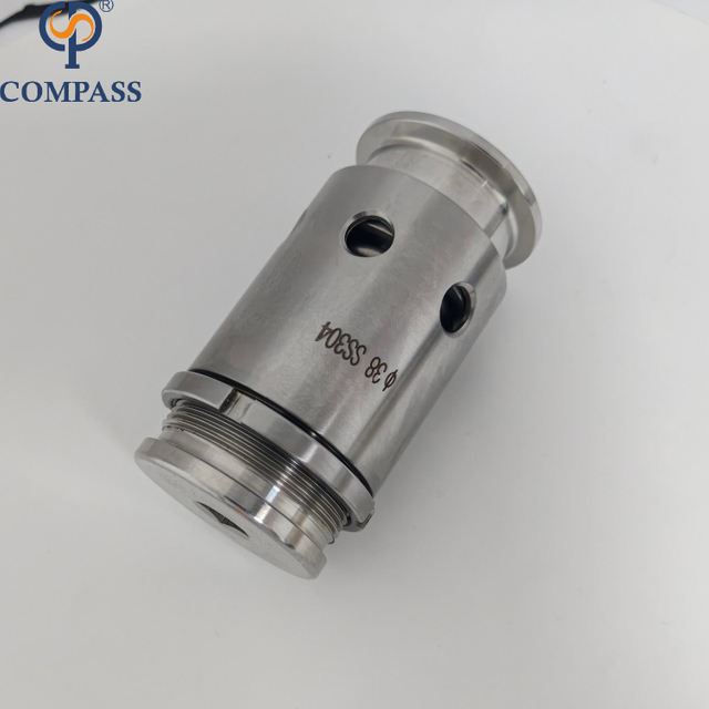 Tri abrazadera TC50.5MM SS316L válvulas de alivio de presión y vacío ajustables de 1 pulgada