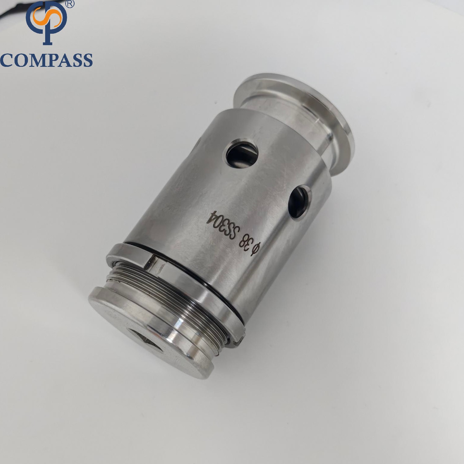Tri abrazadera TC50.5MM SS316L válvulas de alivio de presión y vacío ajustables de 1 pulgada