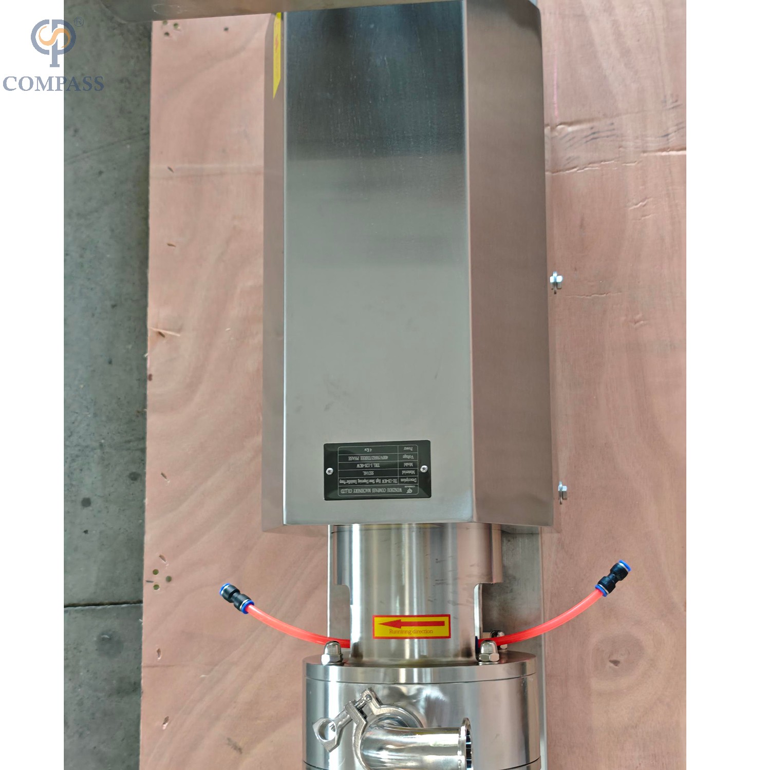  Motor emulsionante de dispersión de alto cizallamiento para tubería 1-120-4KW con gabinete de control VFD