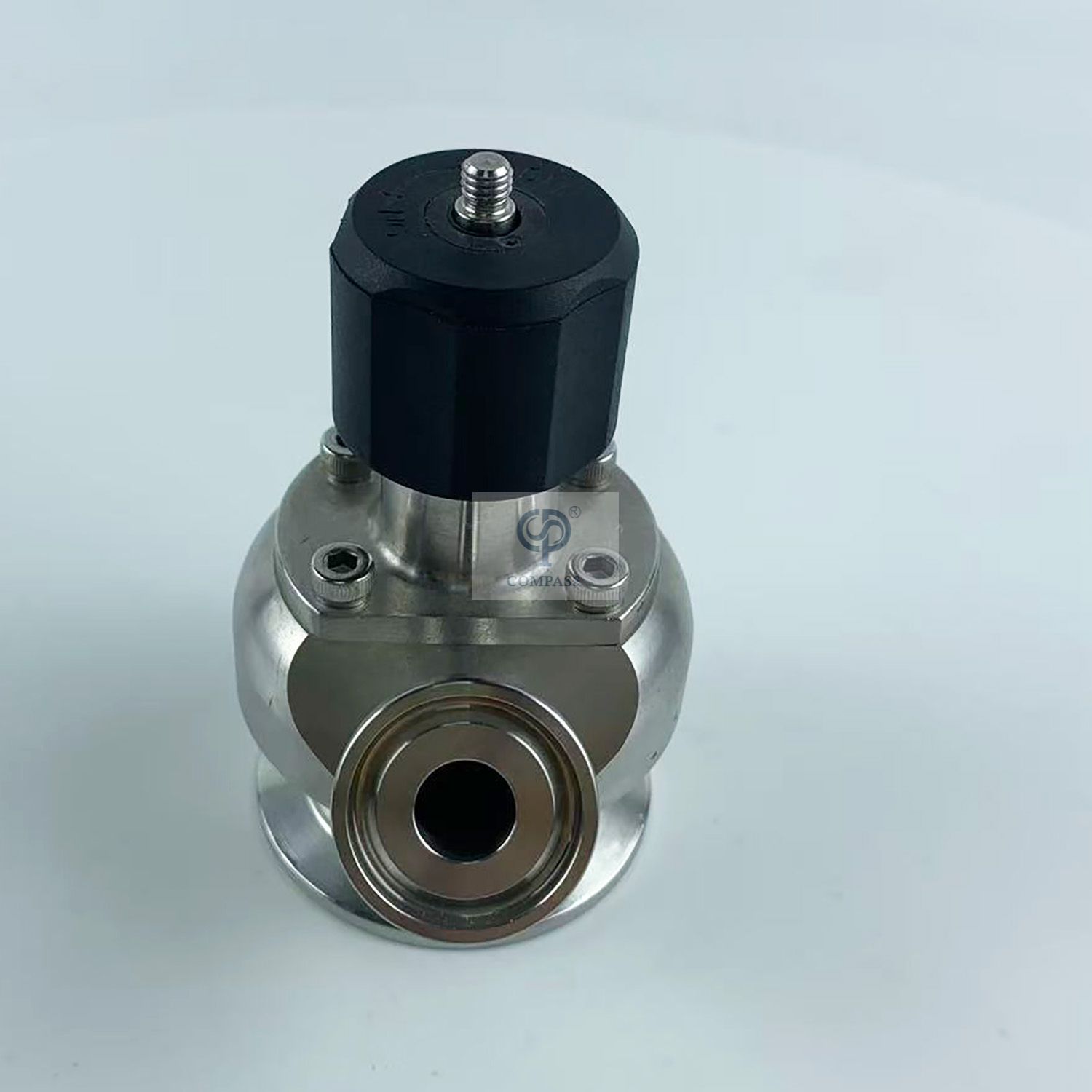 Válvula de muestreo de abrazadera aséptica de acero inoxidable de un solo puerto SS316L DN8