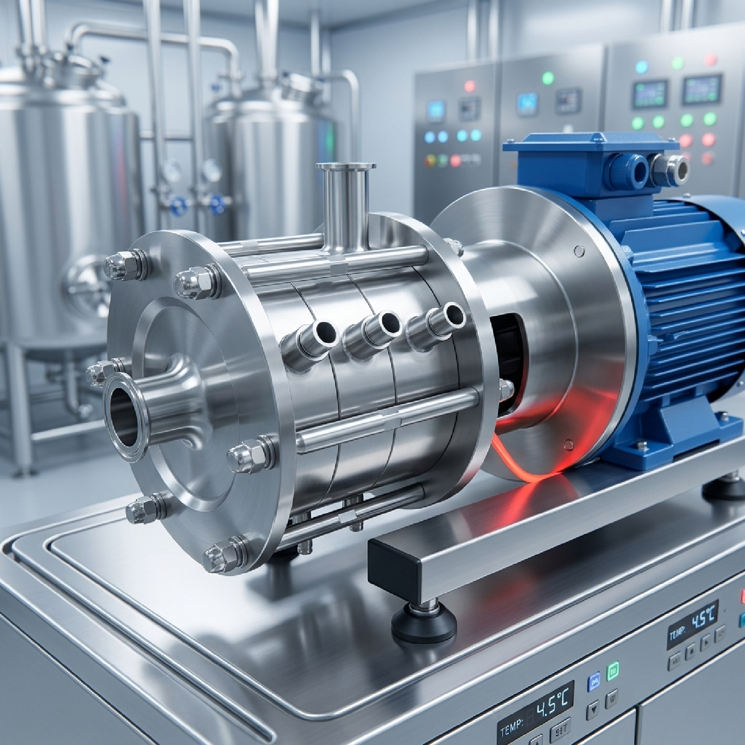 Bombas de emulsificación de tres etapas de alta viscosidad SS304 4KW con camisa calefactora