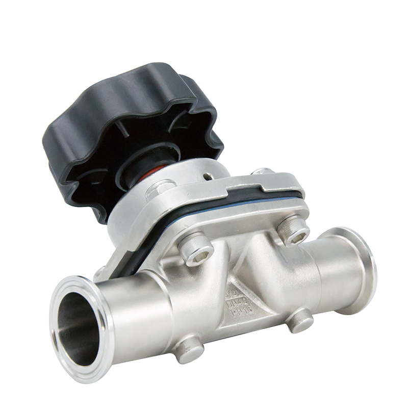 2 pulgadas 50.8 mm de alta calidad Hygienic Hygienic Acero inoxidable SS316L SNV SMS Válvula de diafragma recta