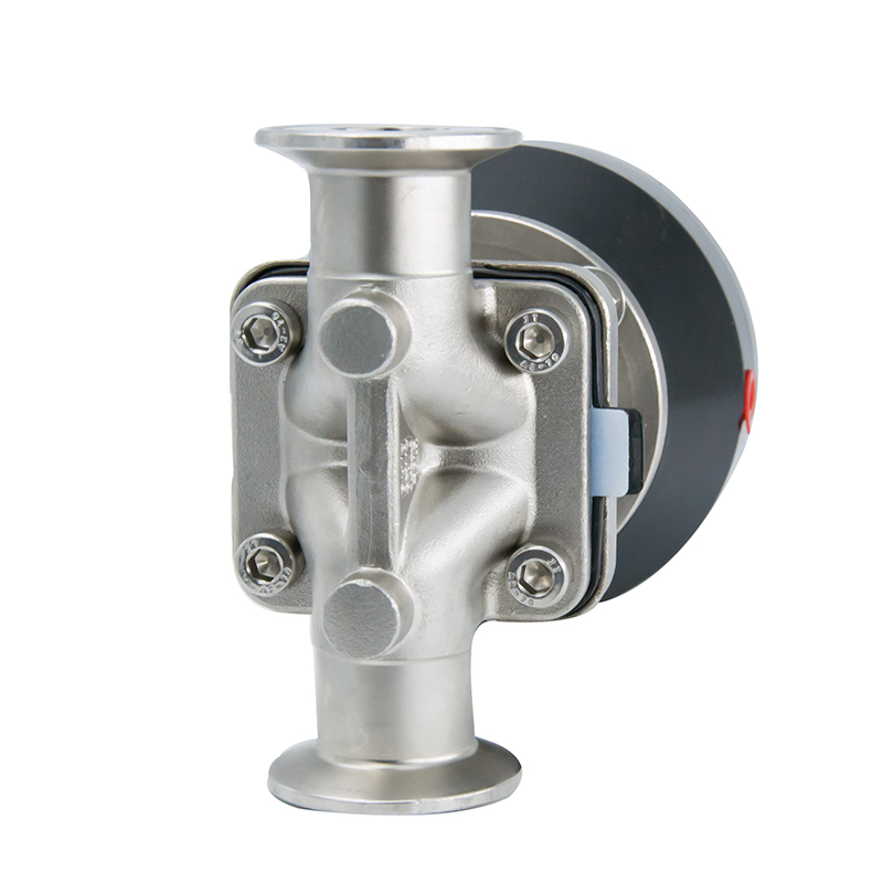1 pulgada 25,4 mm Higiénico sanitario Hygienic acero inoxidable SS316L SNUMAD SMS Diafragma recto Vavle con neumático de plástico lagre
