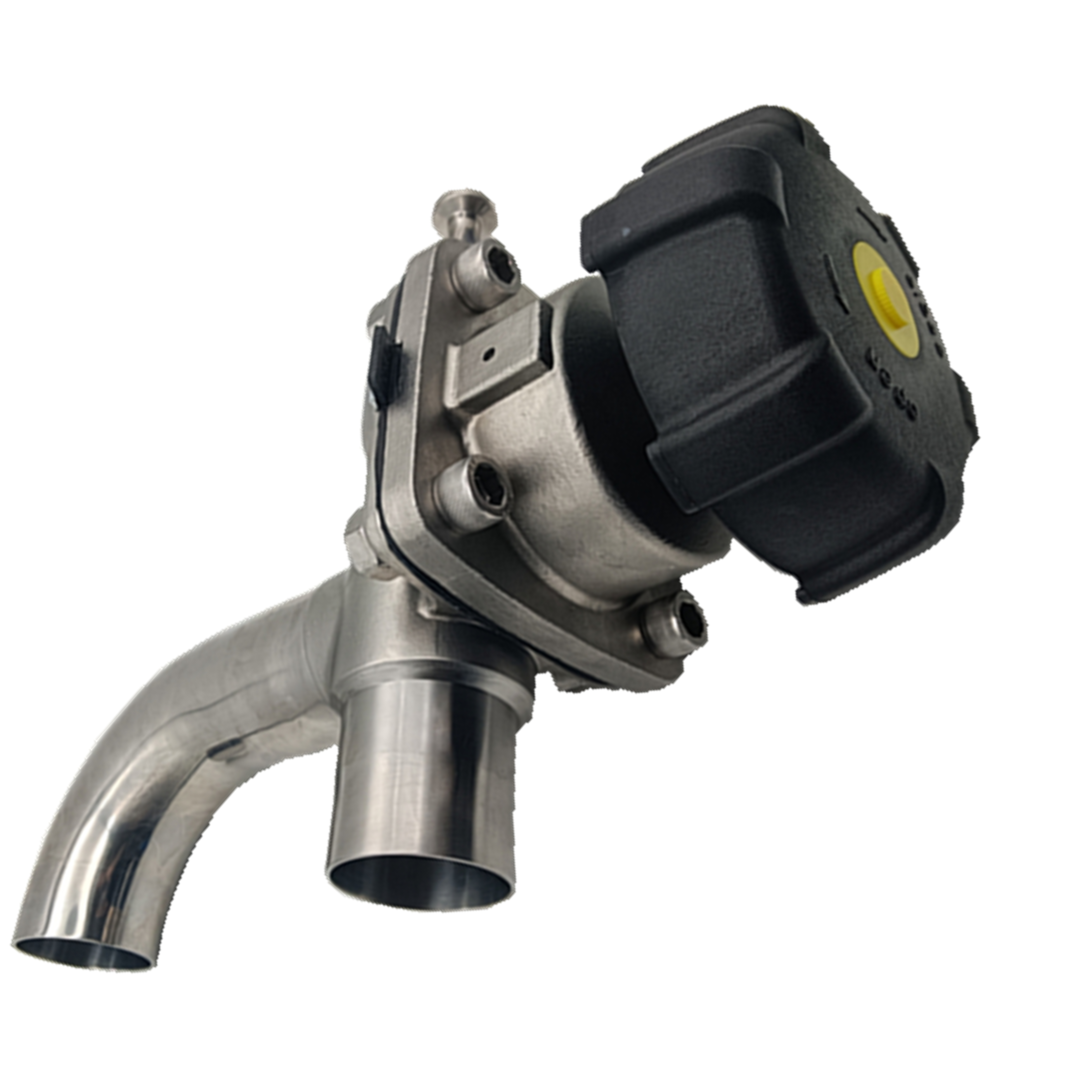 1-1/2 pulgadas × 1/2 pulgadas de alta calidad higiénica acero inoxidable SS316L SMS Tipo de codo de tres vías Vavle 