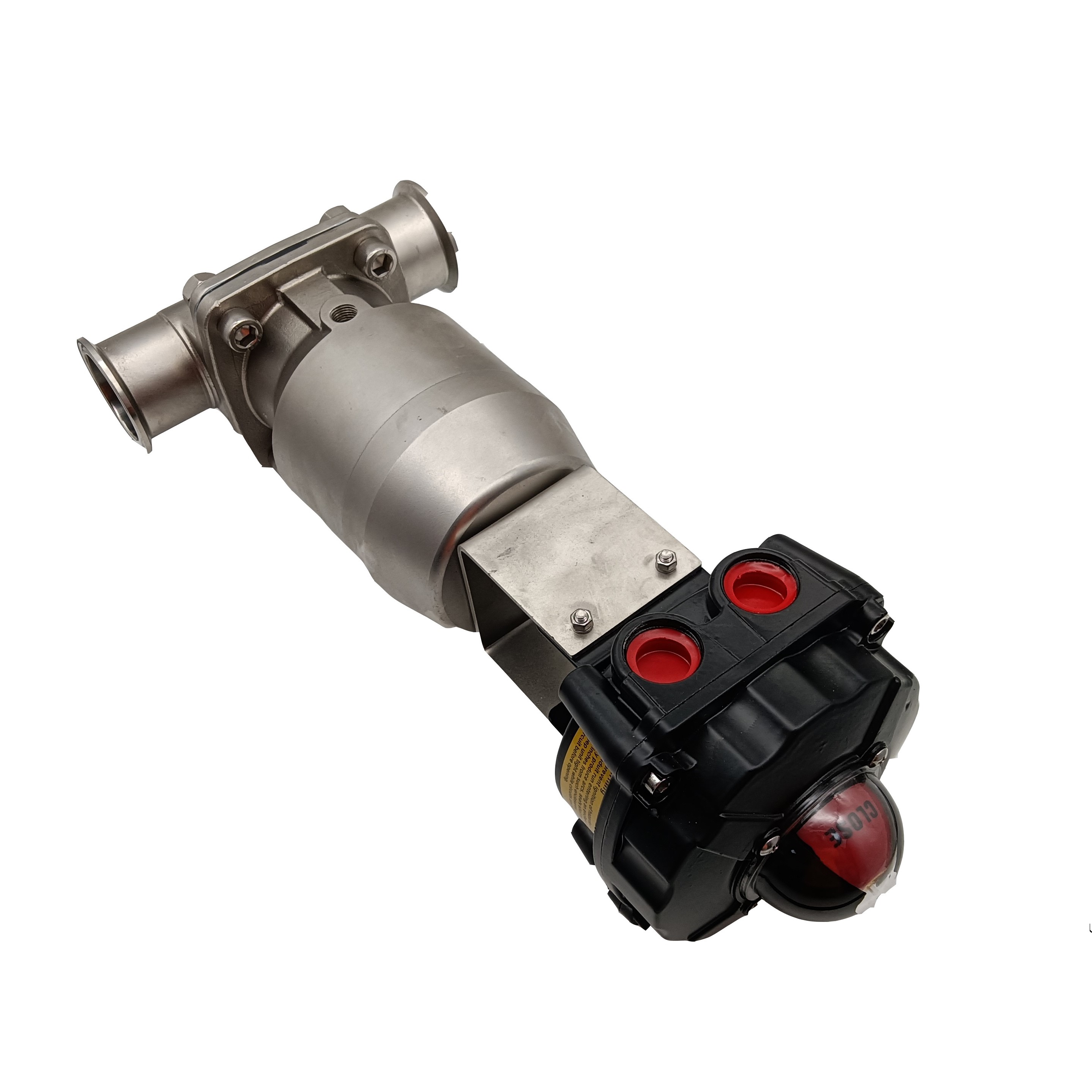 1 pulgada 25,4 mm Higiénico de alta calidad Hygienic Sea inoxidable SS316L SNUMADO SNUMS SNOPHRAGM VAVLE con interruptor de límite