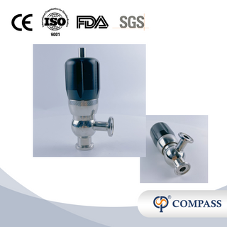 Mini válvula de seguridad estéril con sujeción manual SMS AISI316L de acero inoxidable de grado sanitario de 1/2 pulgada más vendida para la industria del petróleo y el gas