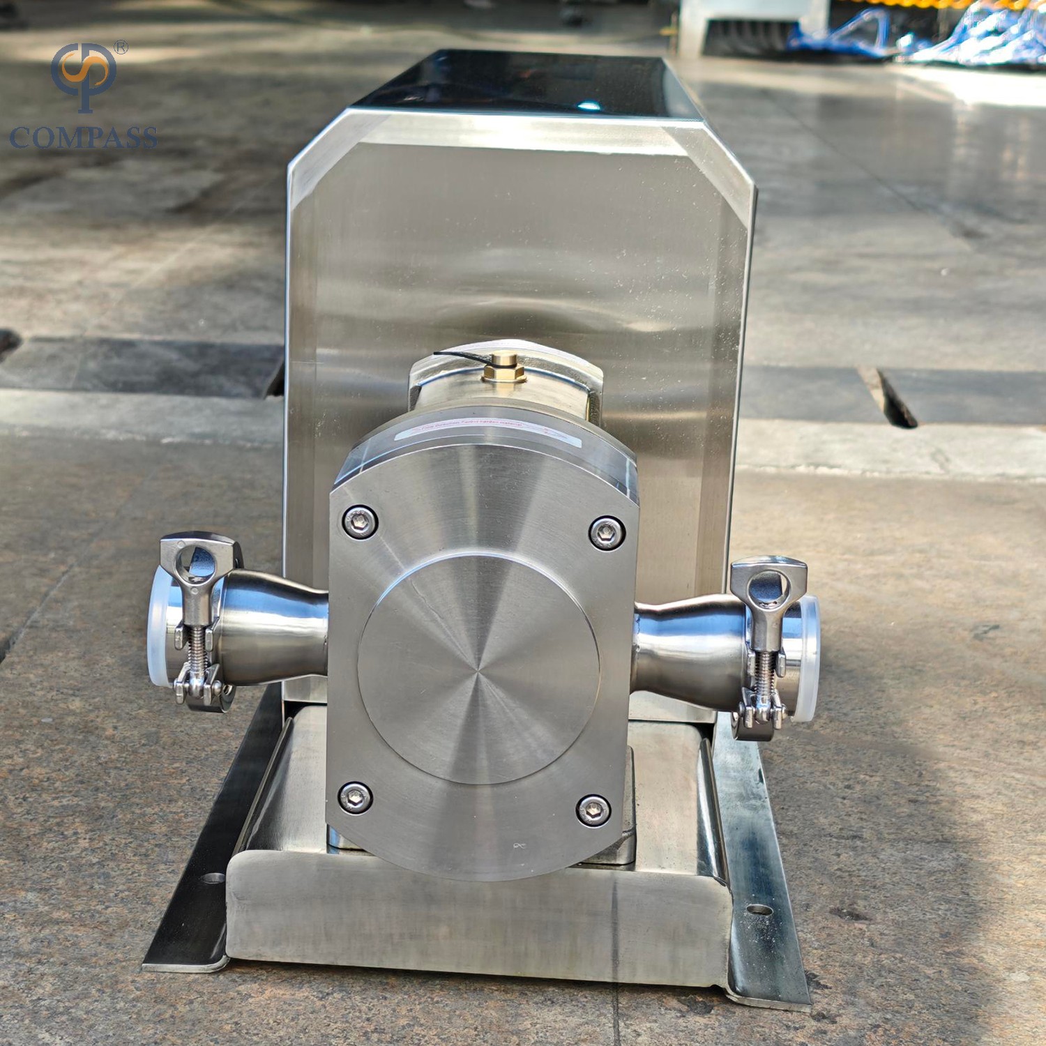 Bomba de lóbulo sanitaria SS316L con motor de relación fija 