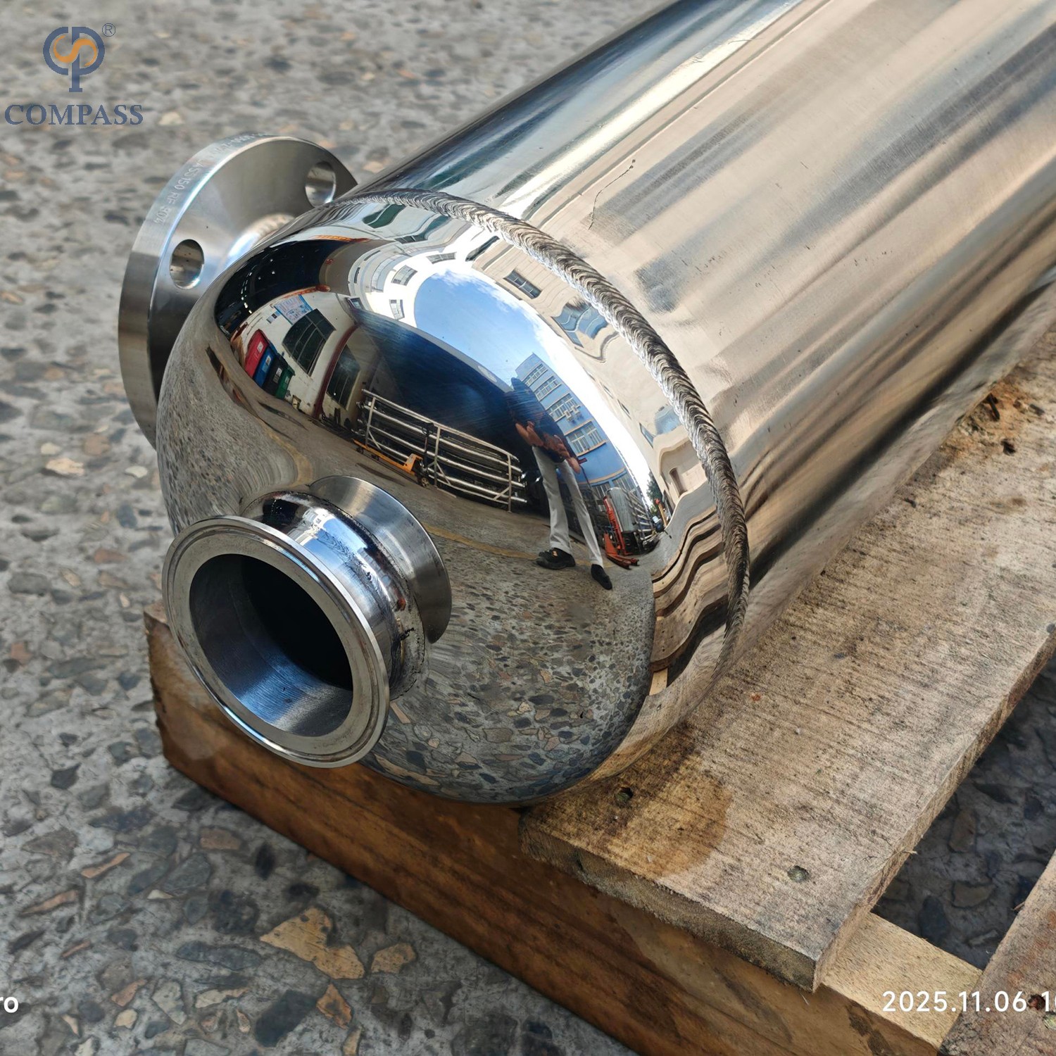 Intercambiador de calor de tubo en espiral de calidad alimentaria SS304