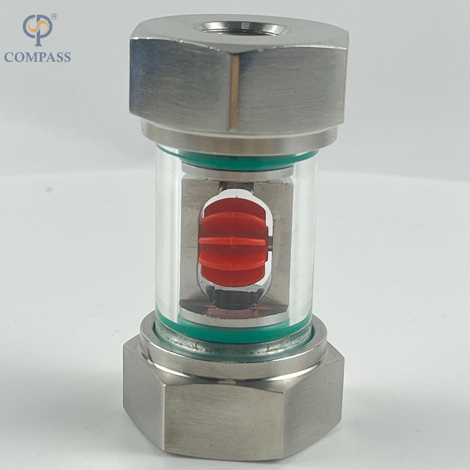 Impulsor de acero inoxidable SS30 Indicador de flujo de agua VERTICA VERDAD