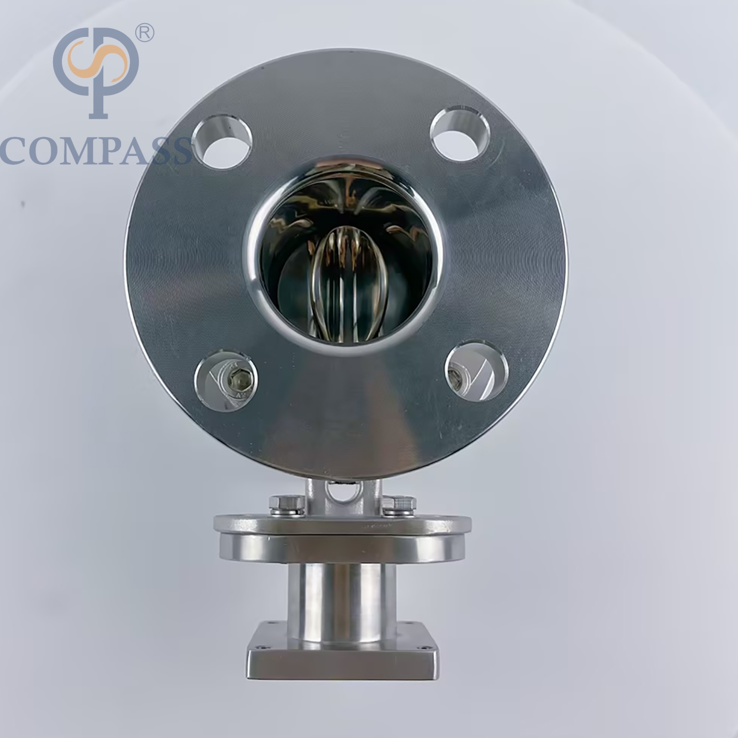 Venta popular Válvula de mariposa tipo brida de polvo de seis pétalos con brida SS304 de grado alimenticio de acero inoxidable higiénico sanitario de 1,5 pulgadas y 48,3 MM