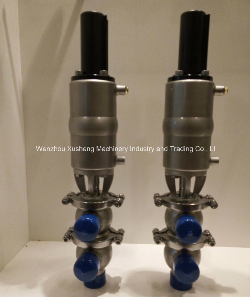 SS304 SS316L L v&aacute;lvula de flujo de desv&iacute;o neum&aacute;tico