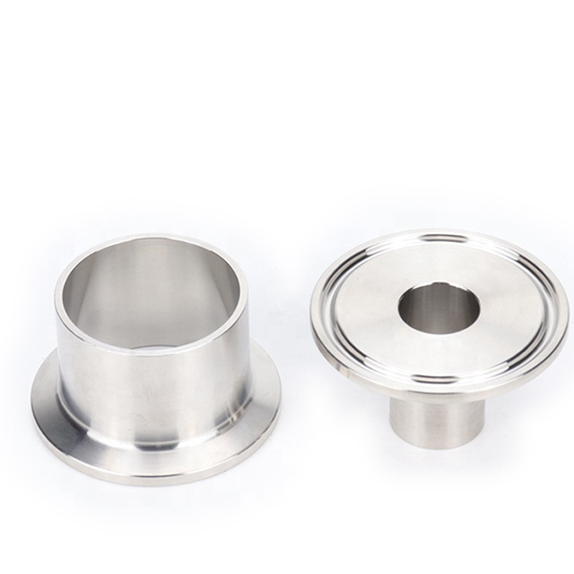 Tipo de abrazadera de montaje de tubería de acero inoxidable sanitario férula