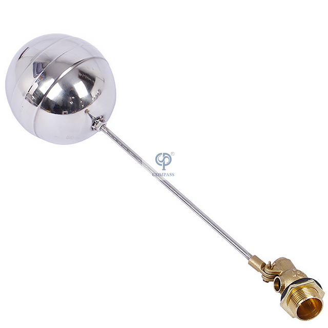Válvula de bola de flotador flotante de latón industrial para tanque de agua