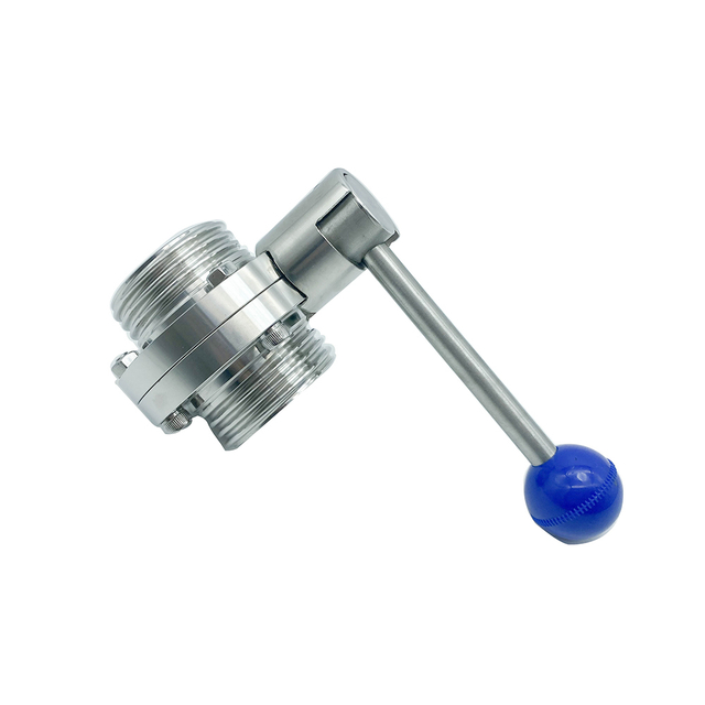 Válvula de mariposa sanitaria manual Forge para farmacia