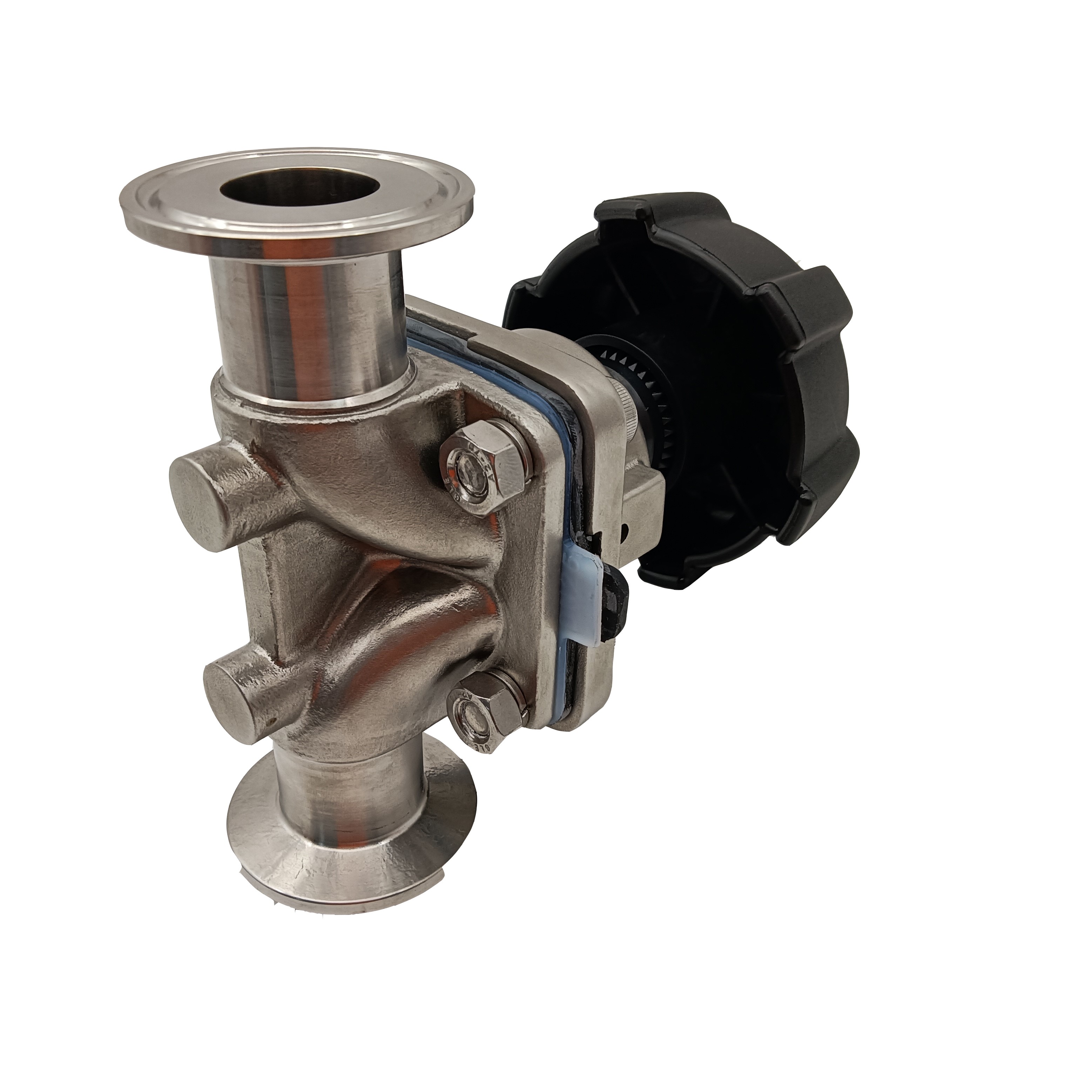 1/2 pulgada 12.7 mm de alta calidad Higiénica Higiénica Acero inoxidable SS304 SMS CLAMP VÁLVO DIAFRAGM