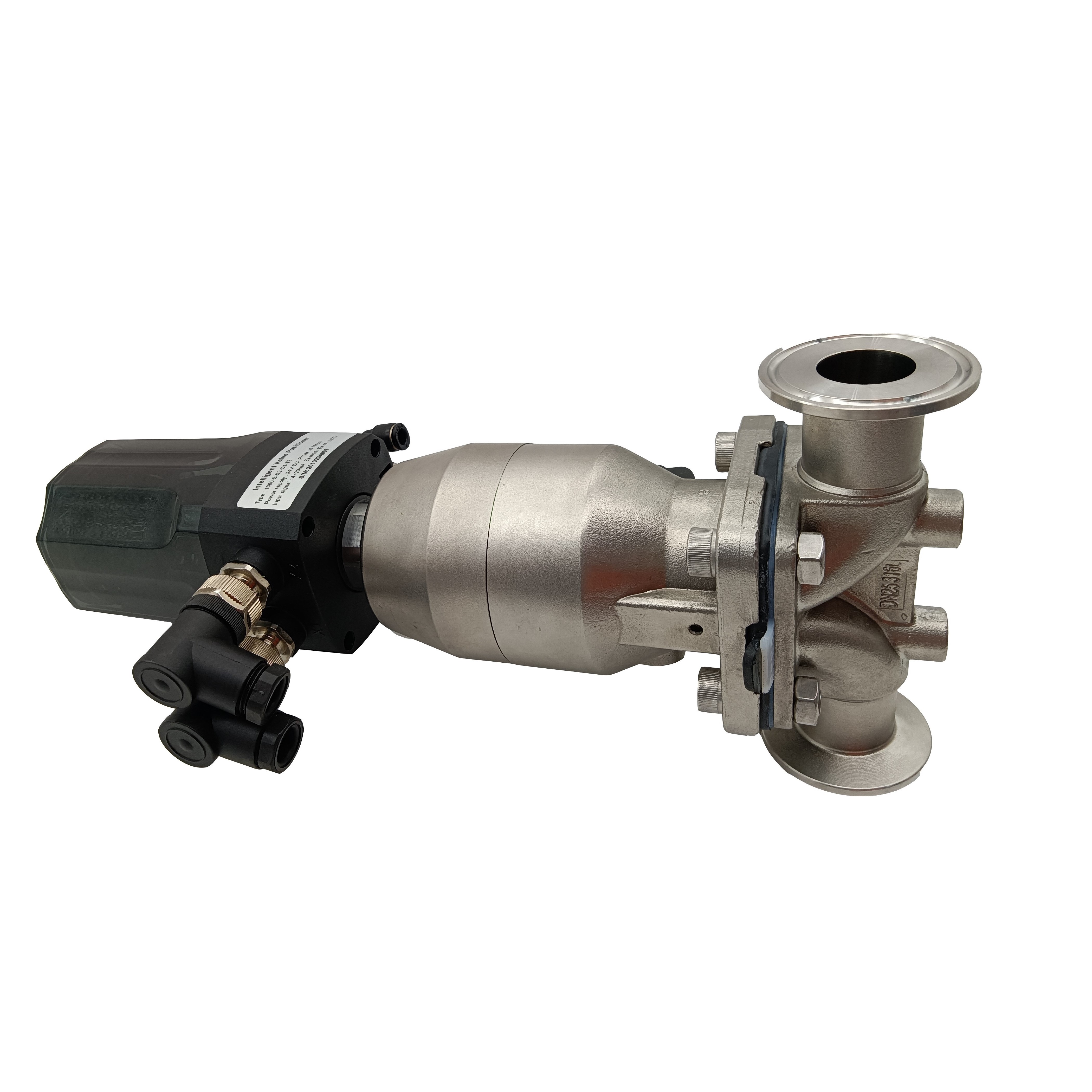 1/2 pulgada 12.7 mm de alta calidad Higiénica acero inoxidable SS316L SNUMADE SMS Diafragma recto Vavle con cabeza de control
