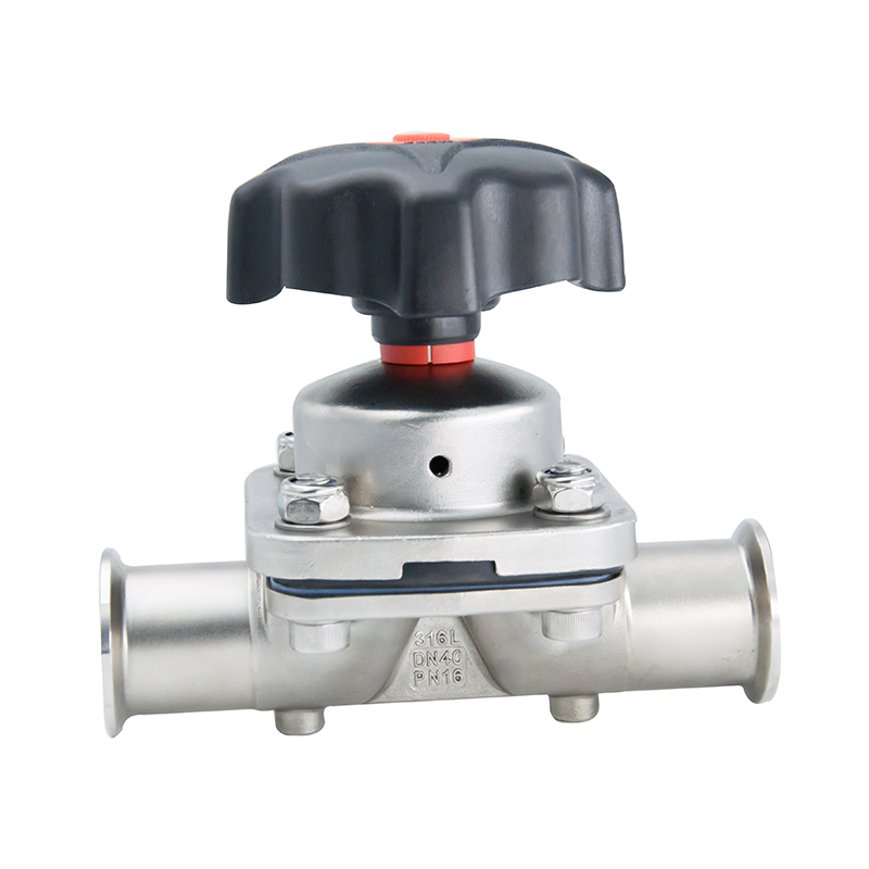 2 pulgadas 50.8 mm de alta calidad Hygienic Hygienic Acero inoxidable SS316L SNV SMS Válvula de diafragma recta