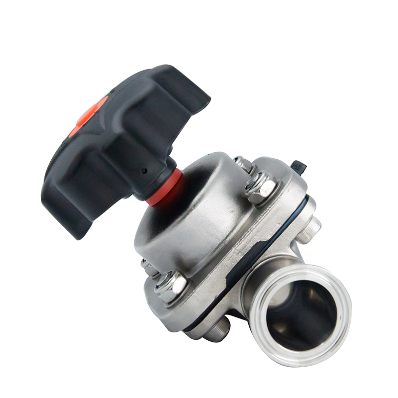 2 pulgadas 50.8 mm de alta calidad Hygienic Hygienic Acero inoxidable SS316L SNV SMS Válvula de diafragma recta