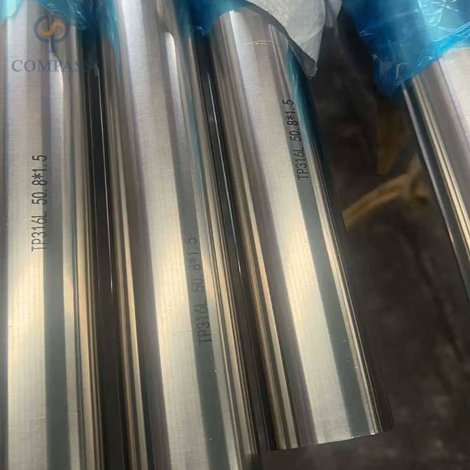 38.1 mm de 1.5 pulgadas Fábrica de grado Precio al por mayor de acero inoxidable higiénico ss304 Tubo redondo sin costuras con esmalte espejo