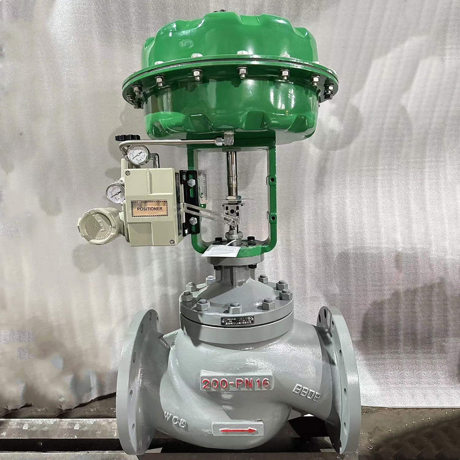 DN25-DN400 I SS304 Válvulas de modulación neumática de vapor de grado industrial de acero inoxidable con posicionador
