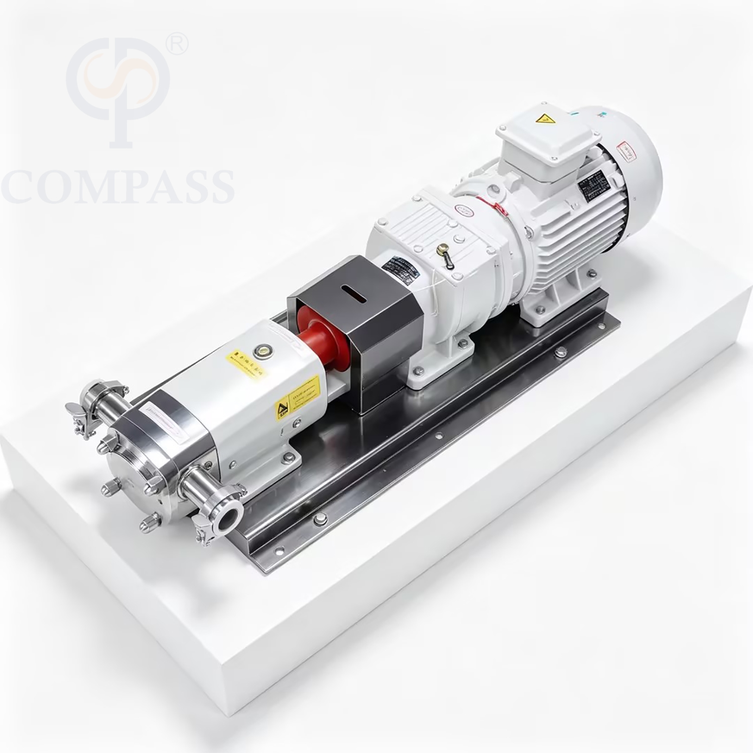 ZB3A-12-2.2kw SS316L 400V 50HZ Bomba de lóbulo de relación de velocidad constante de engranaje eléctrico OEM de acero inoxidable sanitario para crema y chocolate