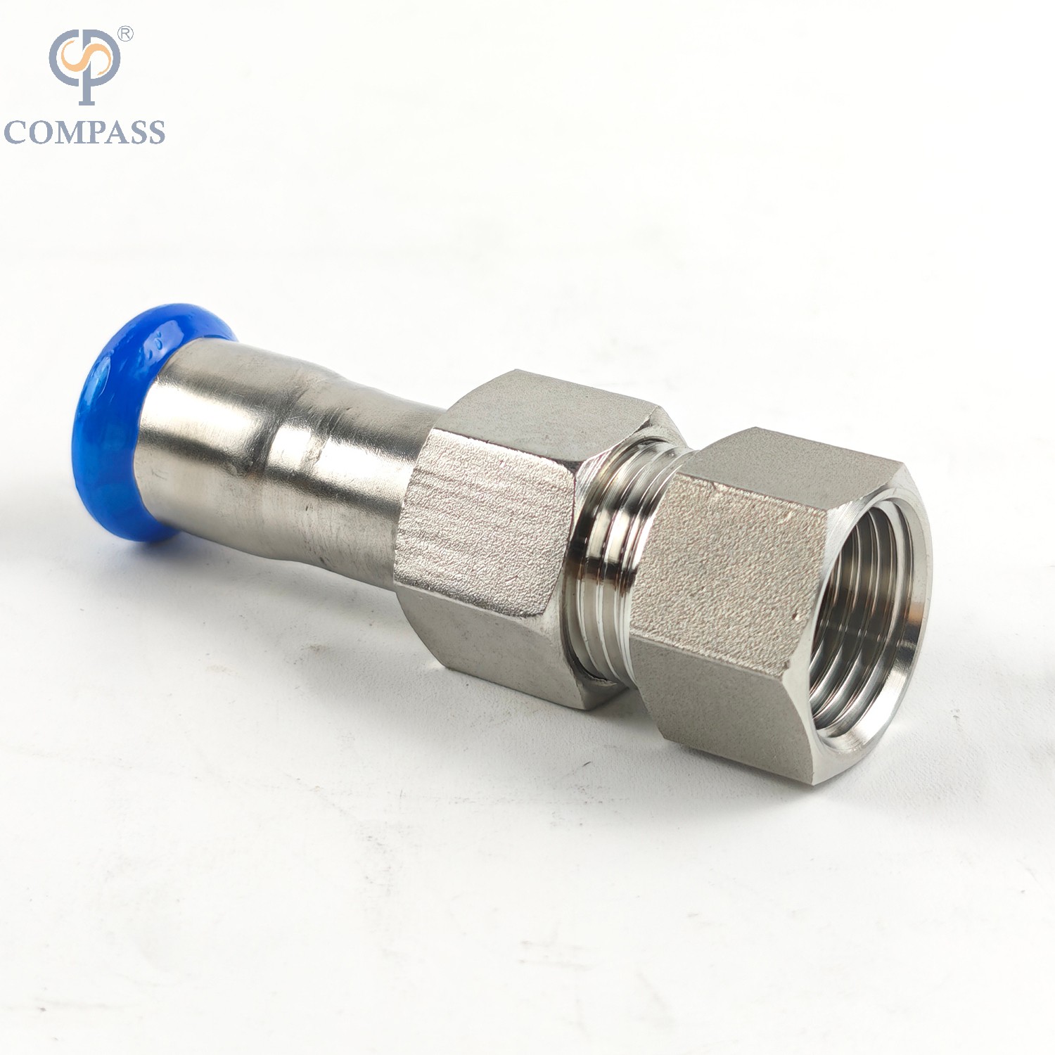 DN15 acero inoxidable sanitario SS304 BS Single Snwen unión roscada hembra