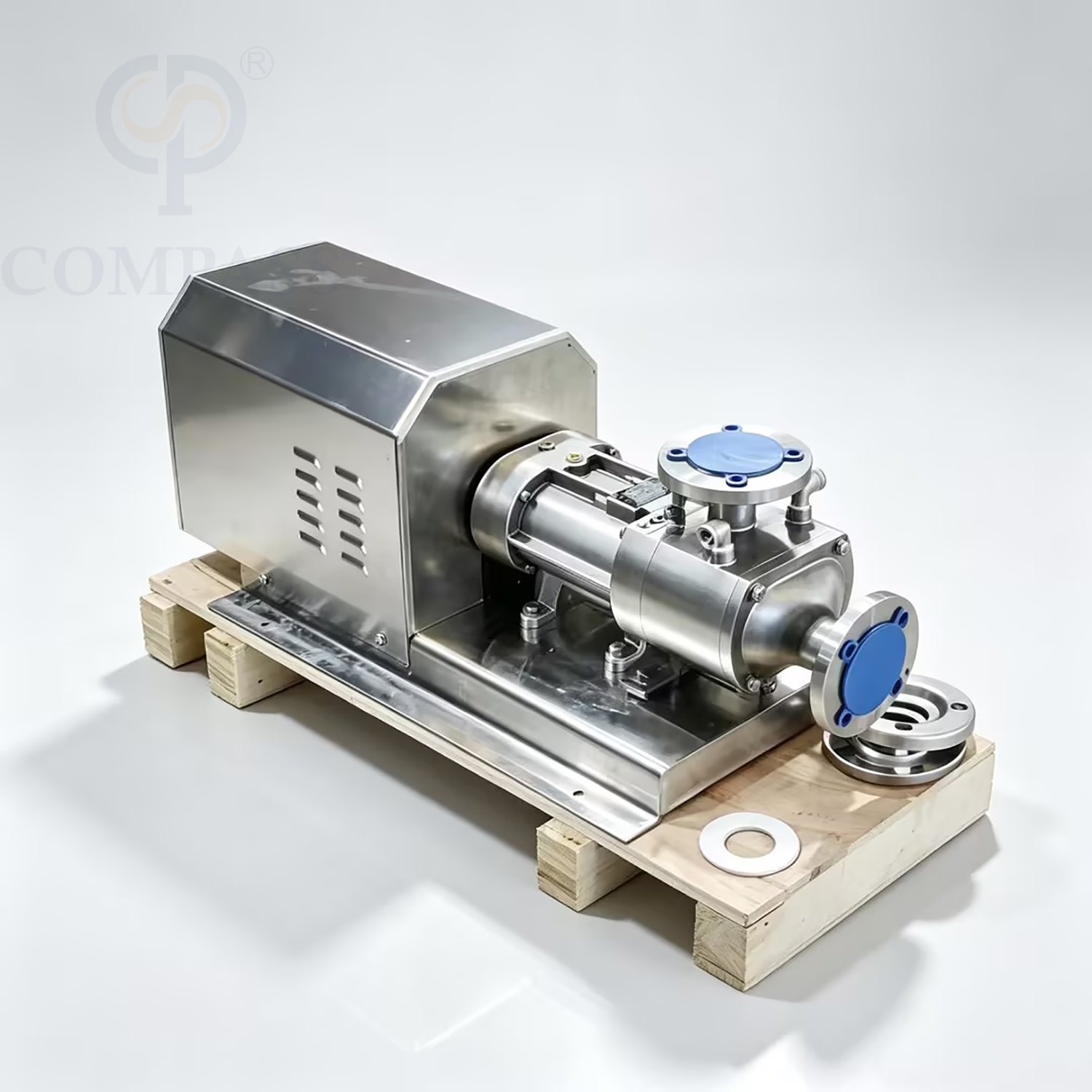 Bomba eléctrica de acero inoxidable Santary SS304 4KW, superventas, bomba paralela de doble tornillo trifásica de 400V con aislamiento de chaqueta