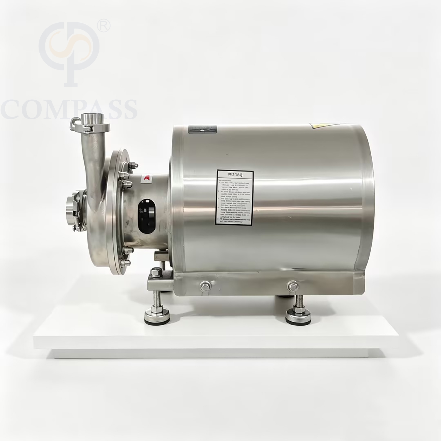 Bomba centrífuga eléctrica sanitaria higiénica de grado alimenticio SS304 OEM 415V con cubierta protectora de Motor redonda KSCP-10T-24M-2.2KW