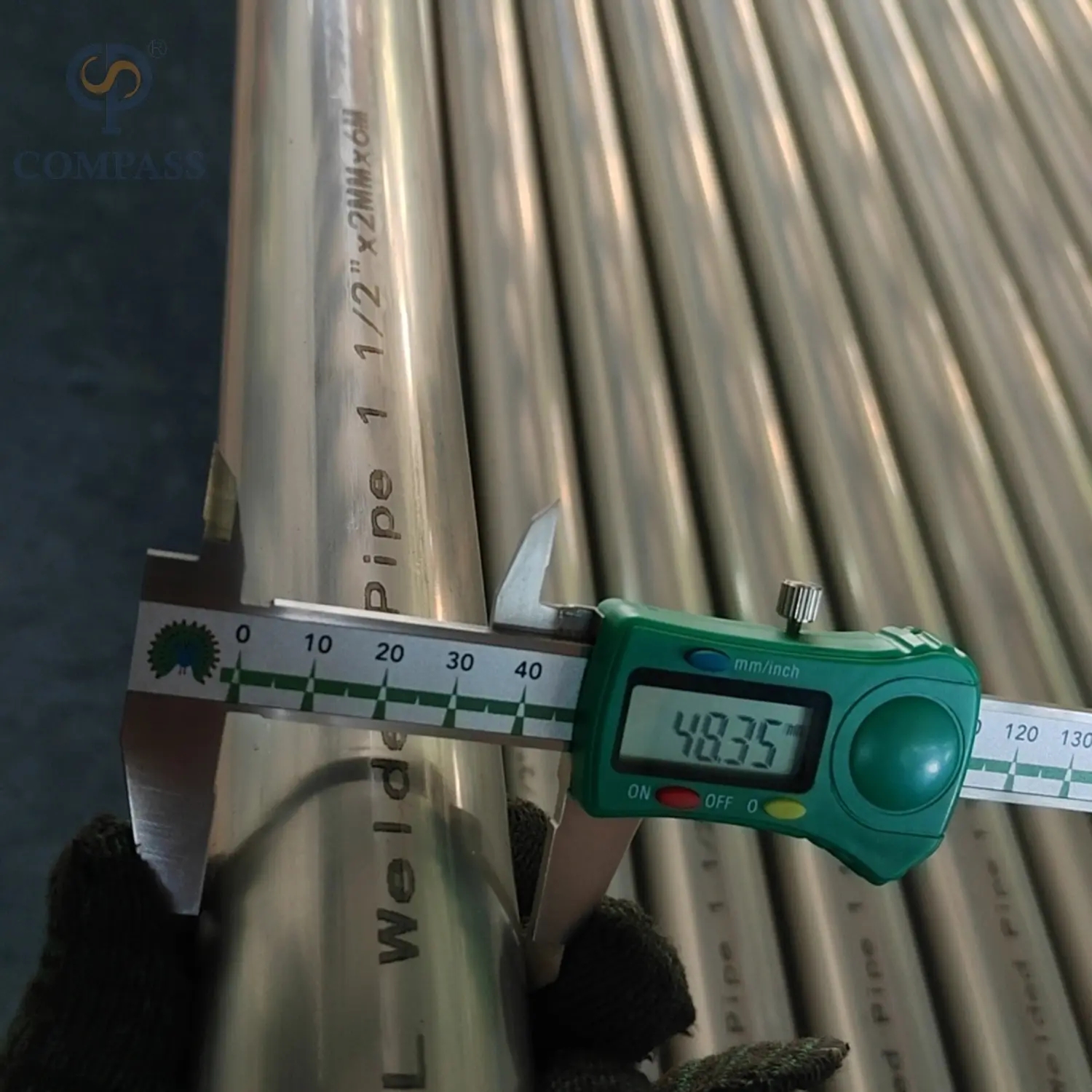 Industria industrial Grado de acero inoxidable SS304 SCH30 30 'OD 762 mm T 15.88 mm L 1650 mm Tubo de soldadura de costura redonda con rodamiento y polaco