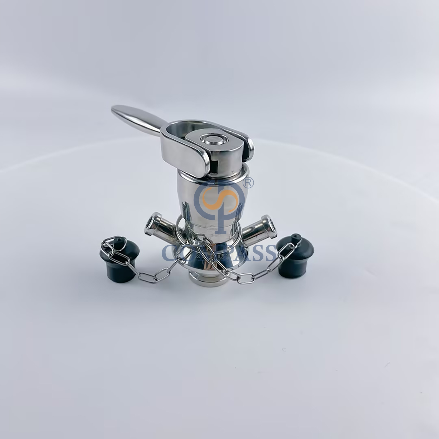 Válvula de muestreo de abrazadera aséptica de acero inoxidable sanitario, DN10 TC, 25,2 MM, SS316L, apertura rápida, con sello de silicona, superventas