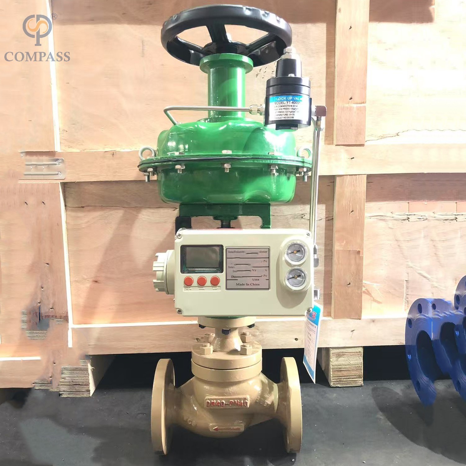 Normalmente cierre las válvulas moduladoras PN16 DN40 SS304 con actuador neumático