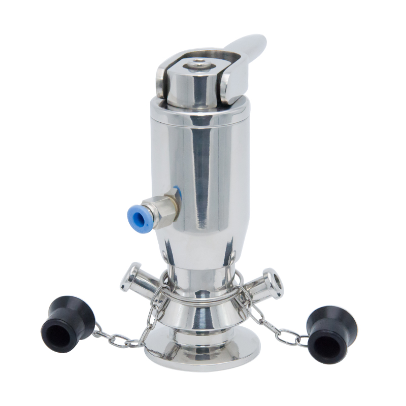 SGQK Modelo TC Manual y Pneumatic Food Grade Tri Sweeping Válvulas de muestreo