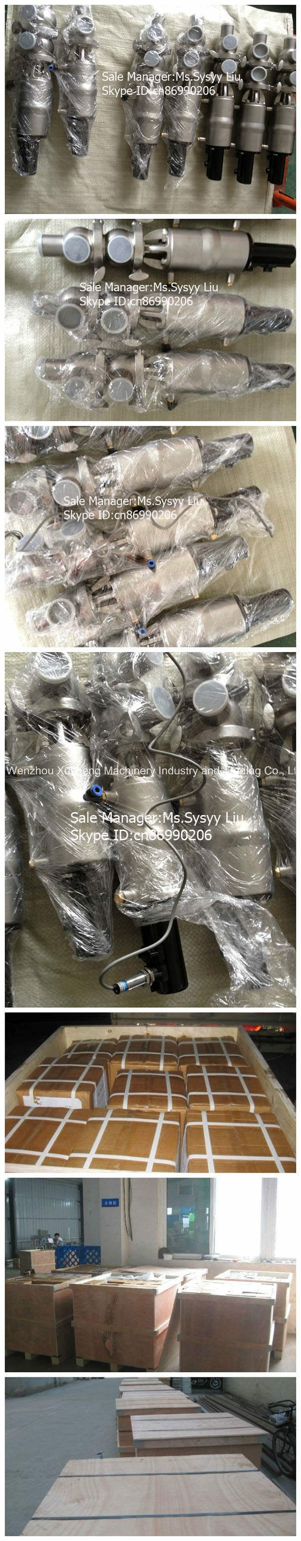 SS304 SS316L L v&aacute;lvula de flujo de desv&iacute;o neum&aacute;tico