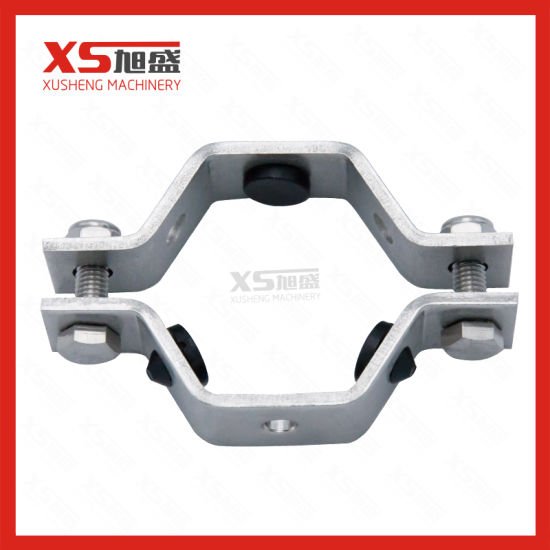 Soporte de tubo hexagonal de acero inoxidable SS304 con ojales