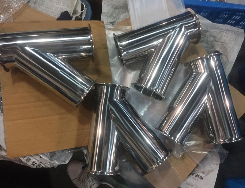 4 pulgadas de acero inoxidable de grado sanitario tri pinza y tipo de camiseta