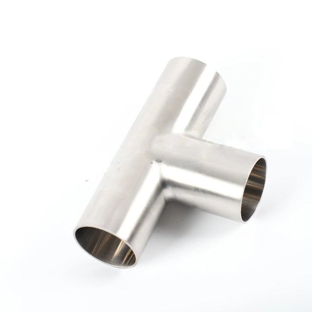 Sanitaria de acero inoxidable reducir la soldadura de montaje de tuberías en T
