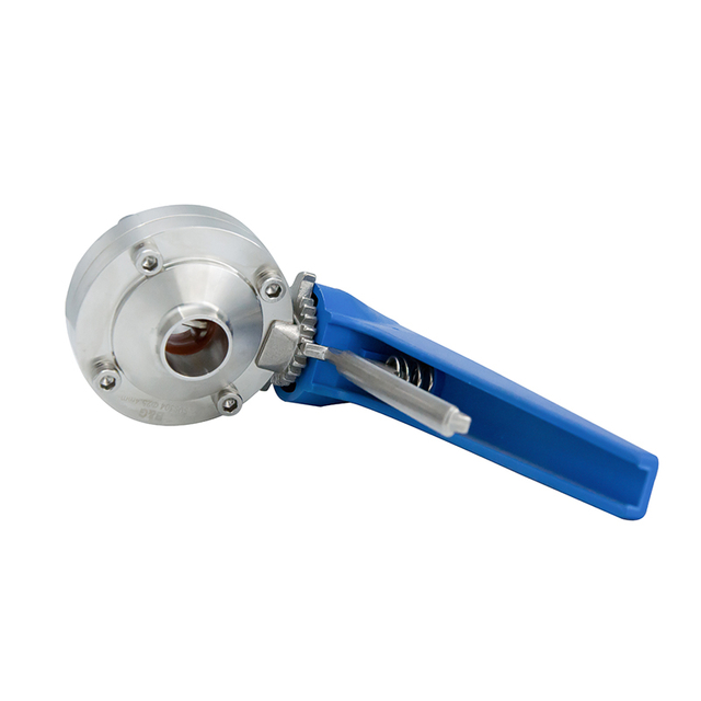 Válvula de mariposa sanitaria manual 3A para farmacia