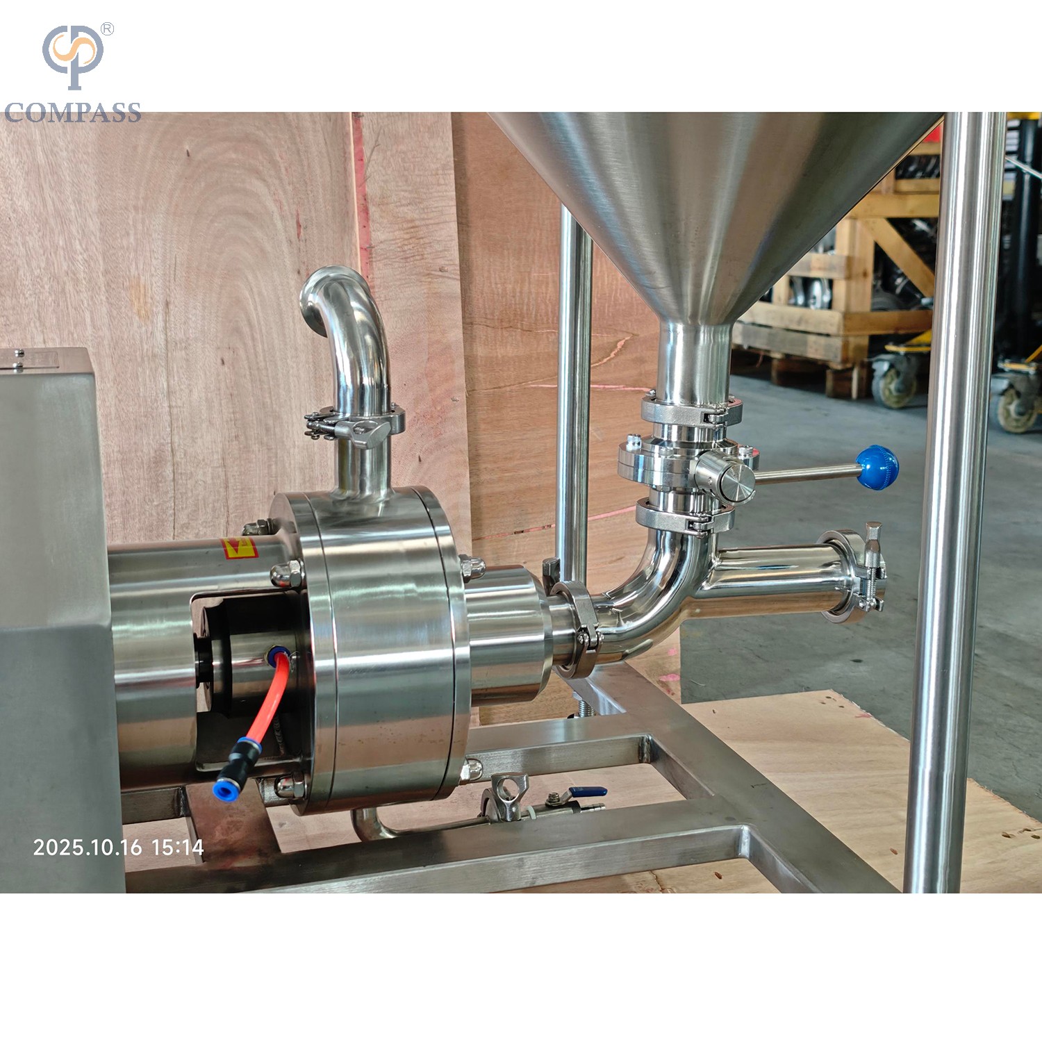  Motor emulsionante de dispersión de alto cizallamiento para tubería 1-120-4KW con gabinete de control VFD