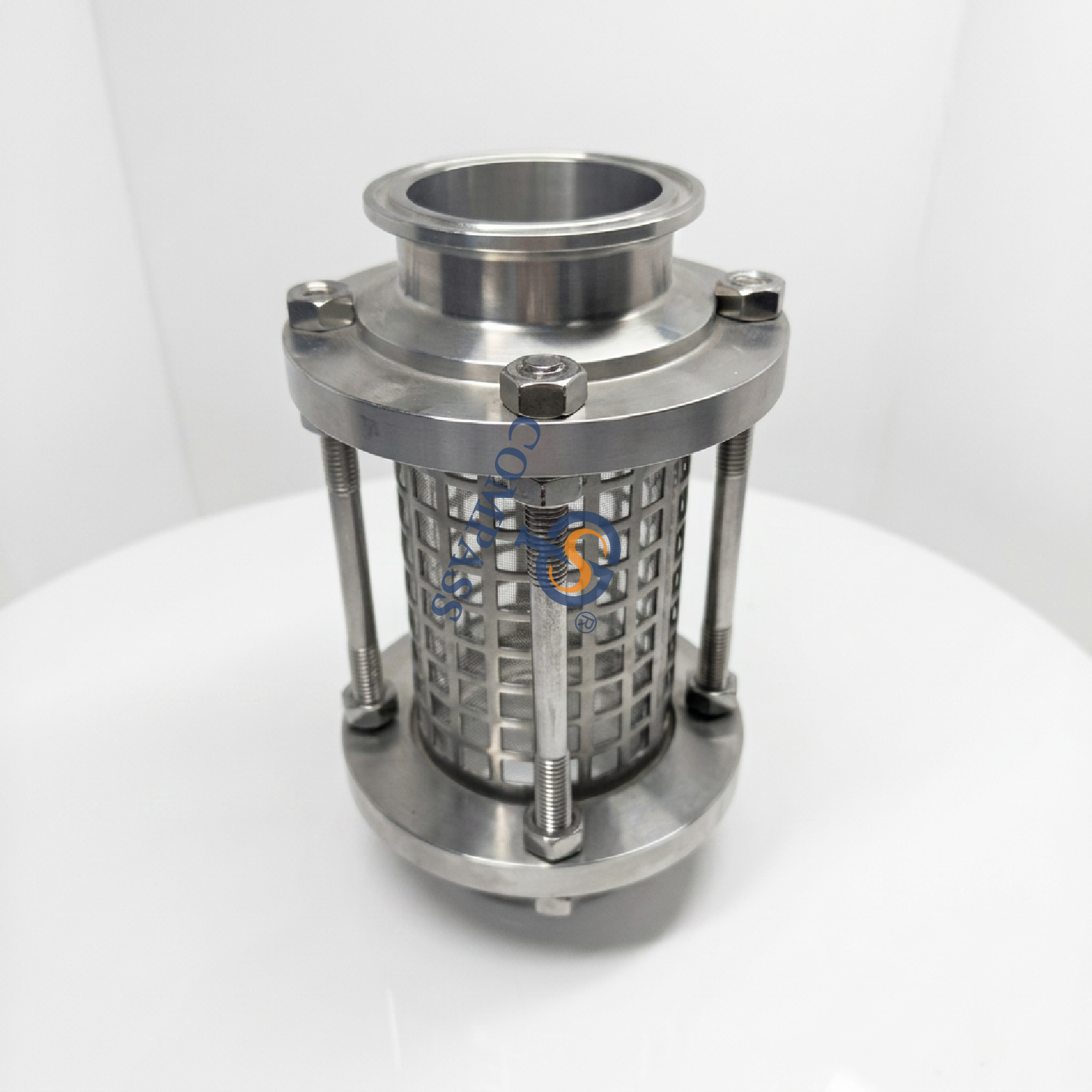 Mirilla de vía recta con abrazadera para tubería TC91MM DN65 SS316L con pantalla protegida