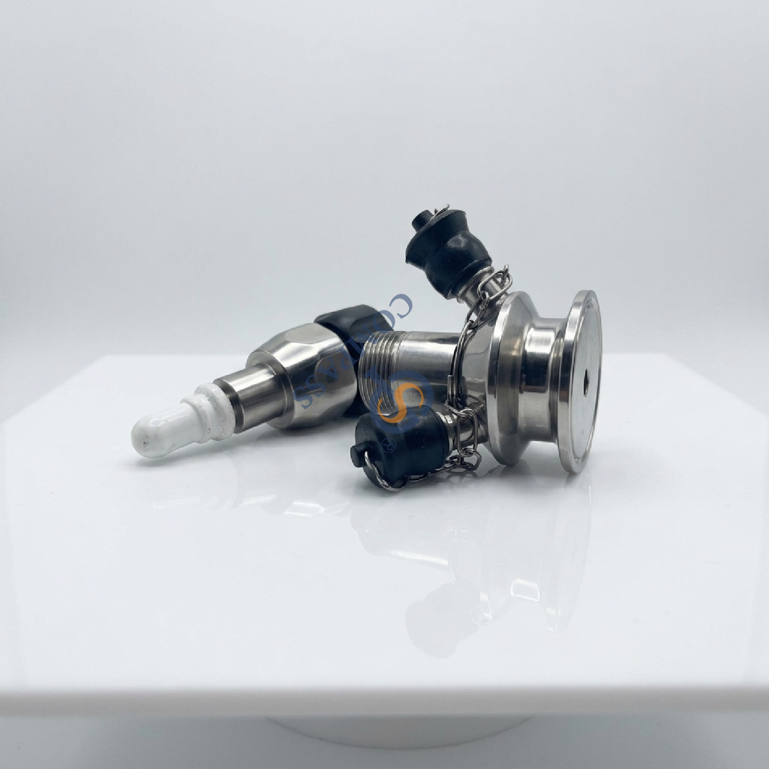 Válvula de muestreo de sujeción para microbiología SS316L DN10 TC25.2MM con junta de silicona