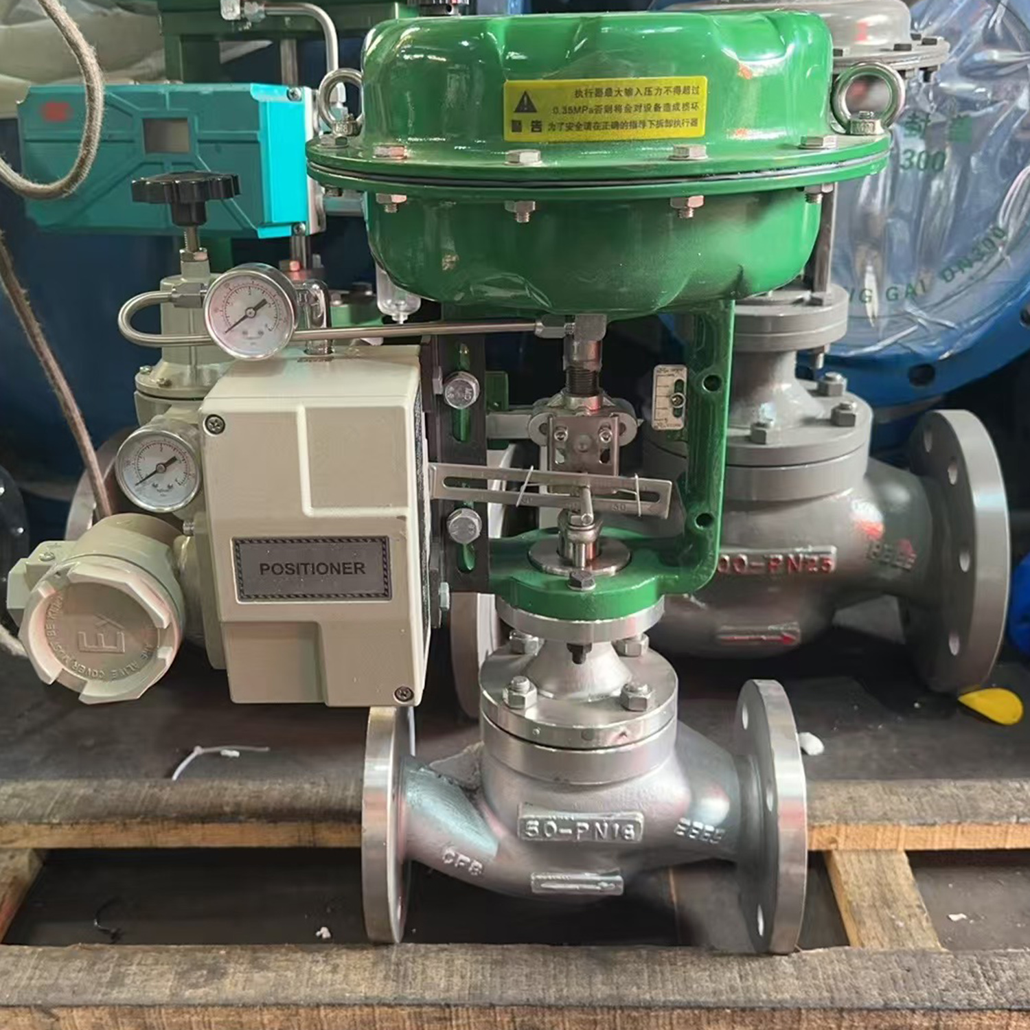 DN25-DN400 I SS304 Válvulas de modulación neumática de vapor de grado industrial de acero inoxidable con posicionador