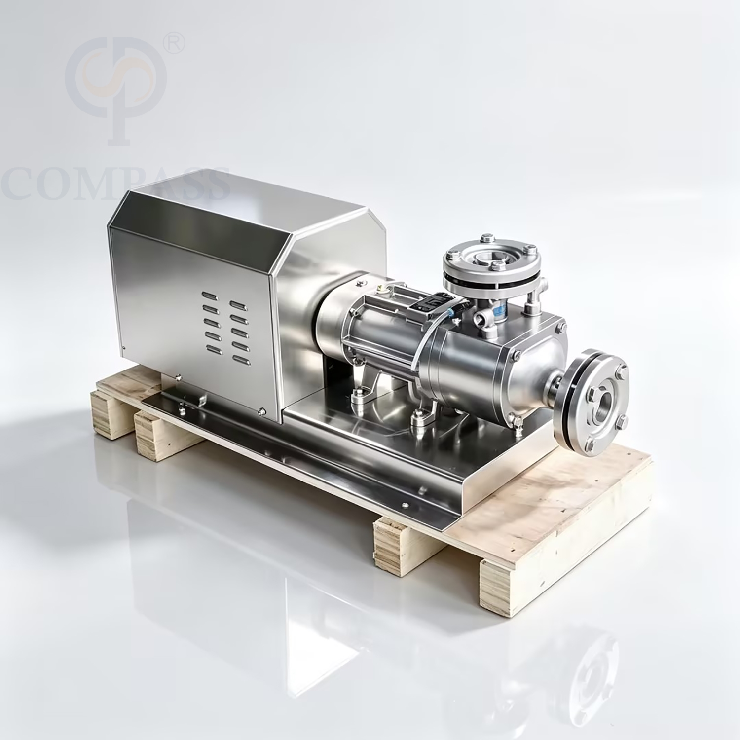 Bomba eléctrica de acero inoxidable Santary SS304 4KW, superventas, bomba paralela de doble tornillo trifásica de 400V con aislamiento de chaqueta