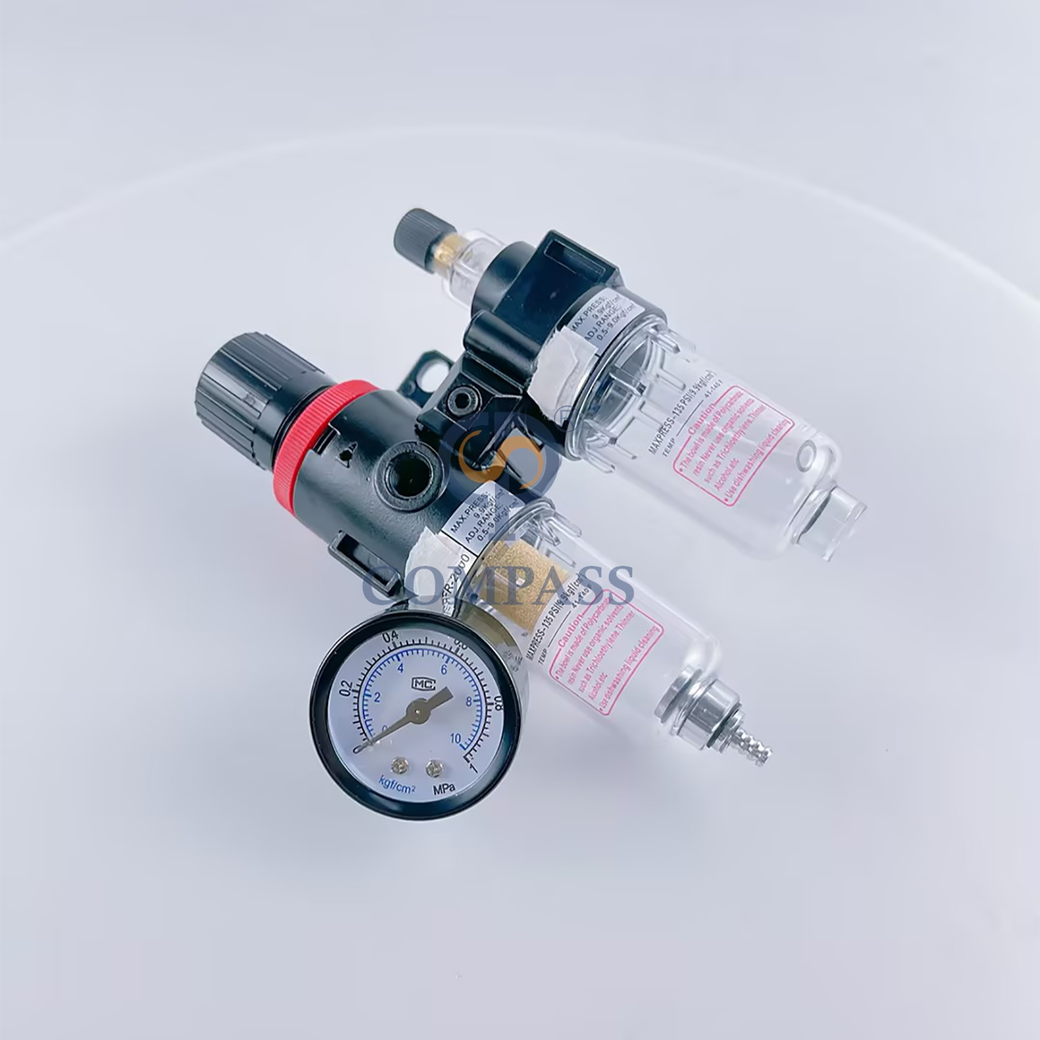 Filtros sanitarios de acero inoxidable fabricados en China AFR 2000 Núcleo de cobre Plástico y hierro Filtro de presión reducida FL con rosca hembra de 1/4'' 