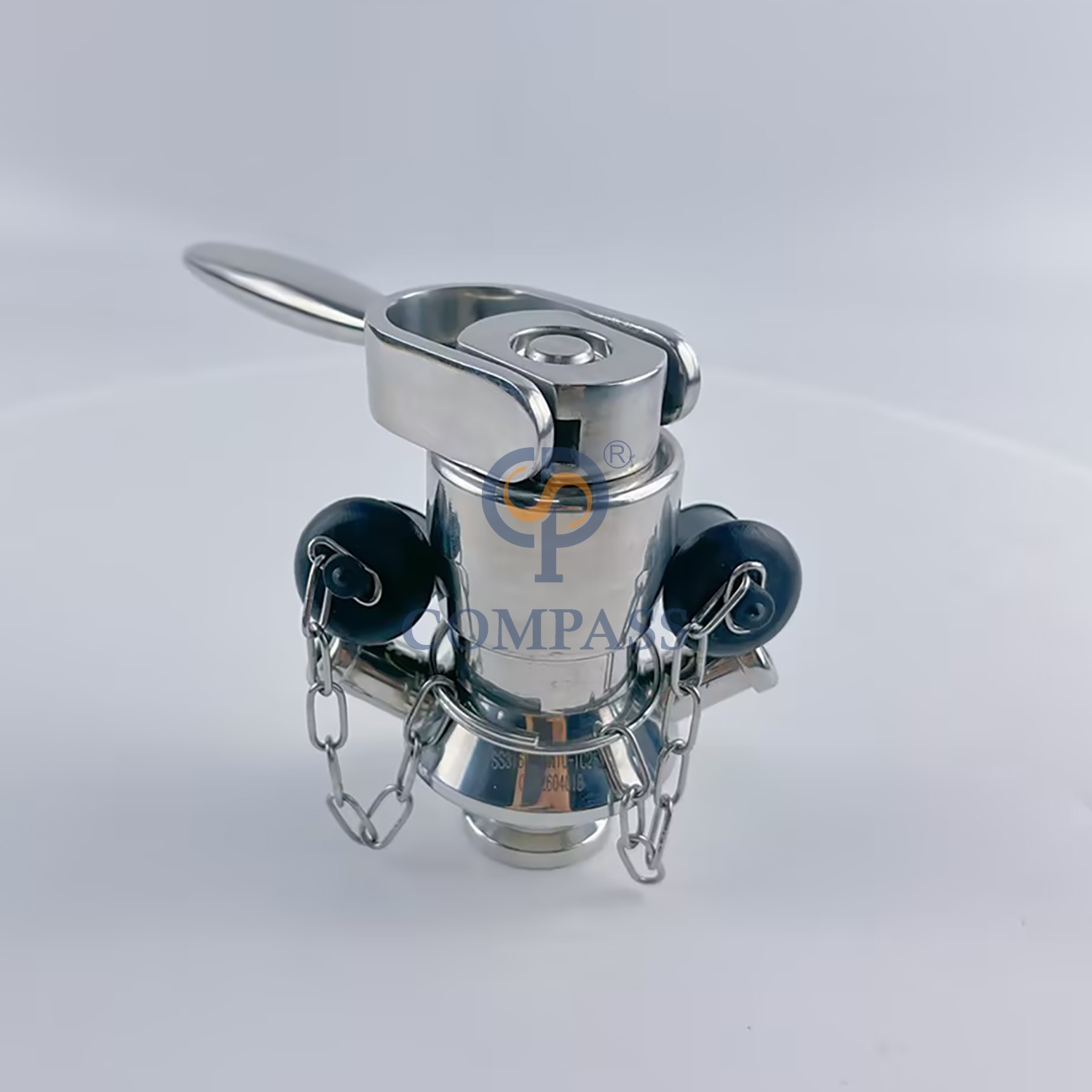 Válvula de muestreo de abrazadera aséptica de acero inoxidable sanitario, DN10 TC, 25,2 MM, SS316L, apertura rápida, con sello de silicona, superventas